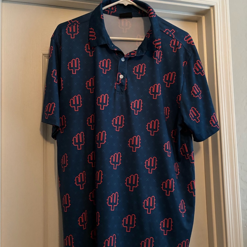 Yatta Golf Polo- Great Condition- Cactus Print- XL